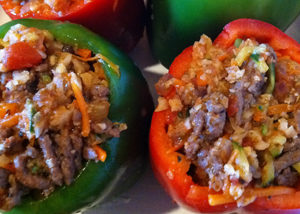 Stuffed Bell Peppers (Ideal Protein)